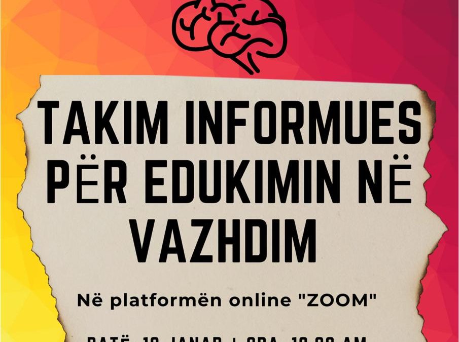 Takim informues mbi Edukimin në Vazhdim