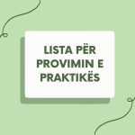 Lista emërore për Provimin e Praktikës