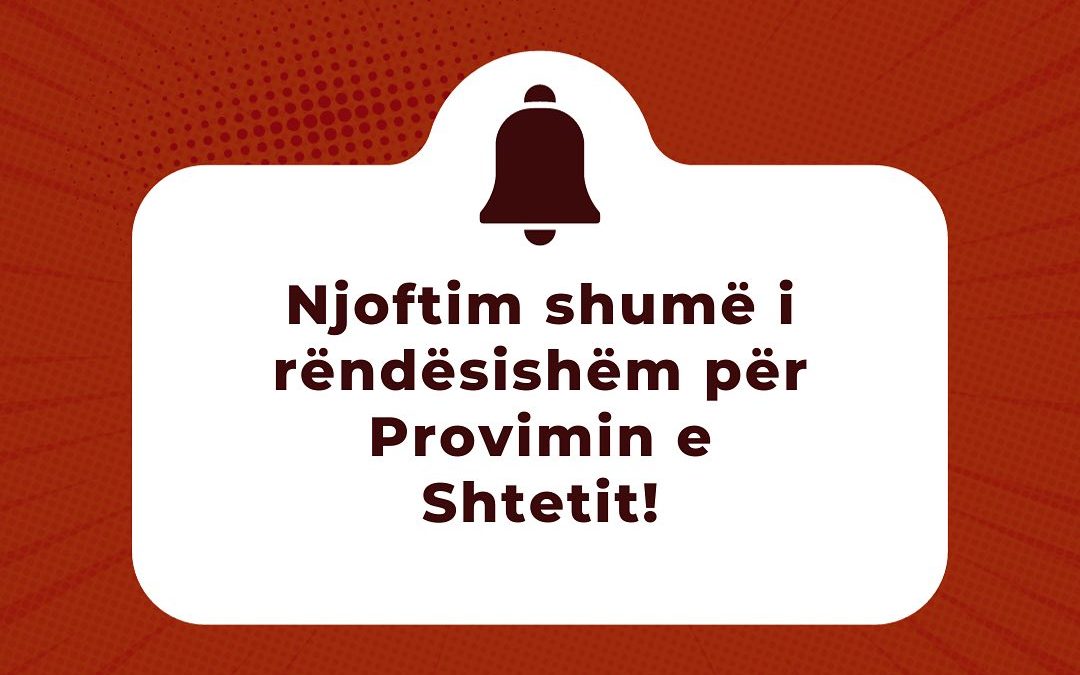 Njoftim shumë i rëndësishëm për Provimin e Shtetit!