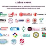 Letër e hapur e organizatave mbi prioritetin që u duhet dhënë fëmijëve dhe të rinjve.